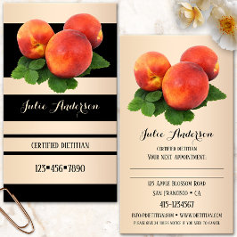 Horário Cartão de visita de Compromisso Nutricionista Diet