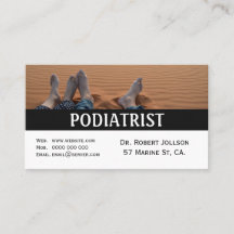 Cartão de Visita de Consulta Médica de Podólogo