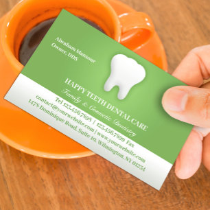 Horário Cartão de visita de dental com compromisso