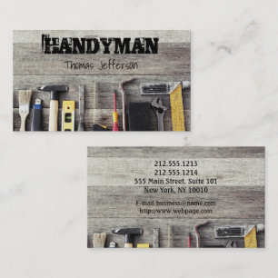 Horário Cartão de visita de Manutenção de Handyman
