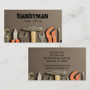 Horário Cartão de visita de Manutenção de Handyman