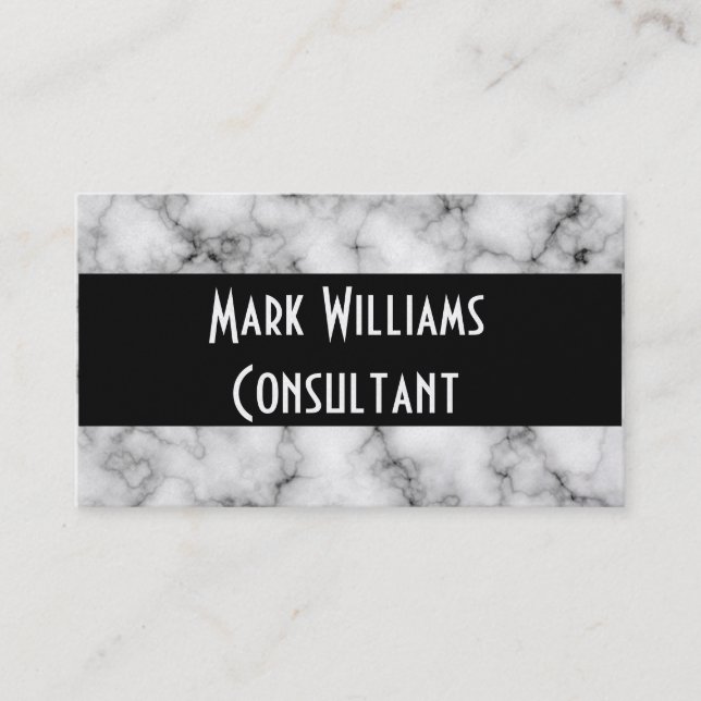 Horário Cartão de visita/Marble (Frente)