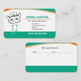 Horário Cartão de visita veterinário