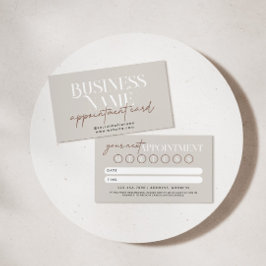 Horário Cartão Lembrete de Compromisso do Modern Boho