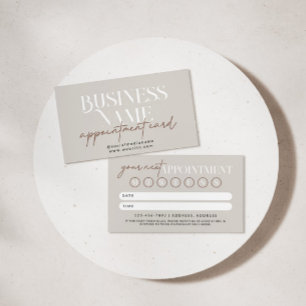 Horário Cartão Lembrete de Compromisso do Modern Boho