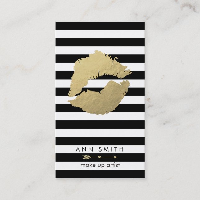 Horário Compo o cartão de visita preto Dourado chique do (Frente)