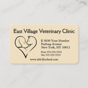 Horário Consulta na Clínica Veterinária Cartão de Visita