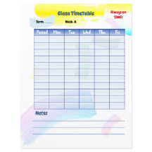 Horário da Classe Estudante do Rainbow Paint