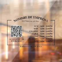 Horario de apertura de la officina retro, código Q