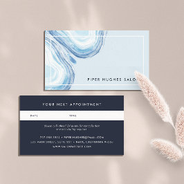 Horário Geodo Wave Azul | Cartão de Nomeação