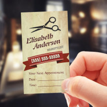 Lista de Estilos do Cabelo - Cartão de Compromisso