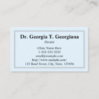 Luz - azul, cartão de visita simples, profissional