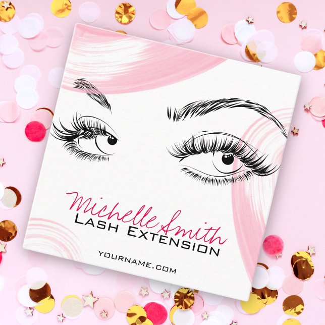 Horário Makeup Artist Lashes Brows Cartão de Compromisso B (Criador carregado)