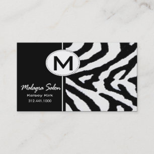 Horário Modelo de cartão de negócios da zebra do zoologi