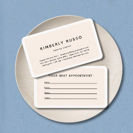 Horário Moderno, Trendy, Cartão de Compromisso de Salão