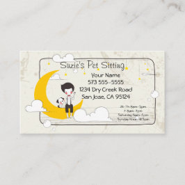 Horário Pet Sitting Service Cartão de visita