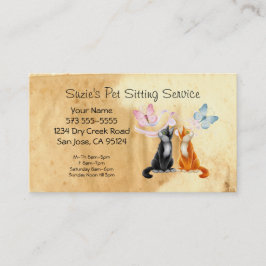Horário Pet Sitting Service Cartão de visita