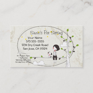Horário Pet Sitting Service Cartão de visita