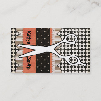 Horário Tesouras do cabelo, cabeleireiro, cartão de visita