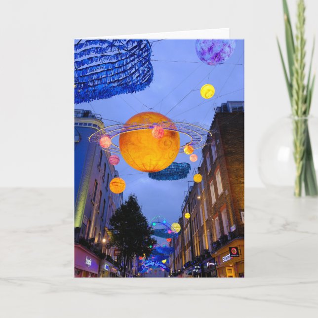 Horários de Natal, Carnaby Street, Cartão de Londr (Frente)