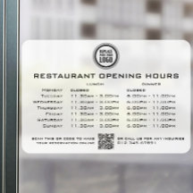 Horas de Almoço Jantar Abertura Personalizado Chic
