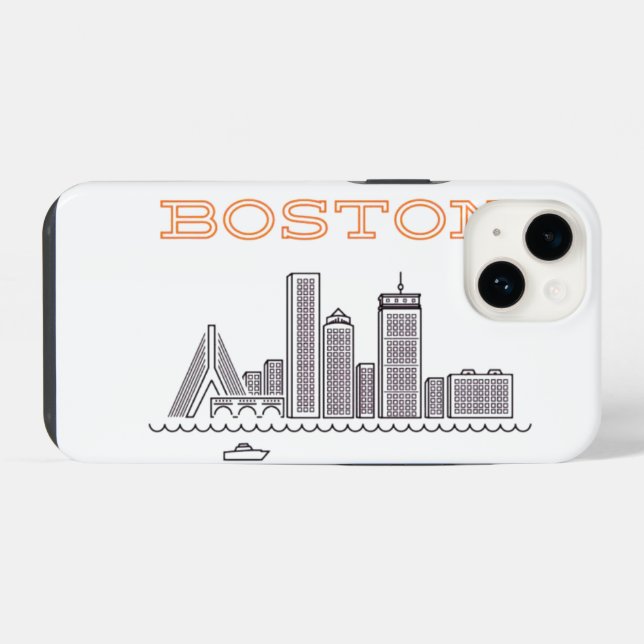 Horizonte da Cidade de Boston, Boston Ma EUA (Verso Horizontal)