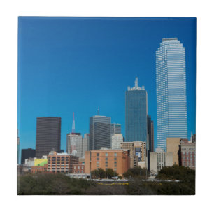 Horizonte de Dallas Texas ao pôr do sol
