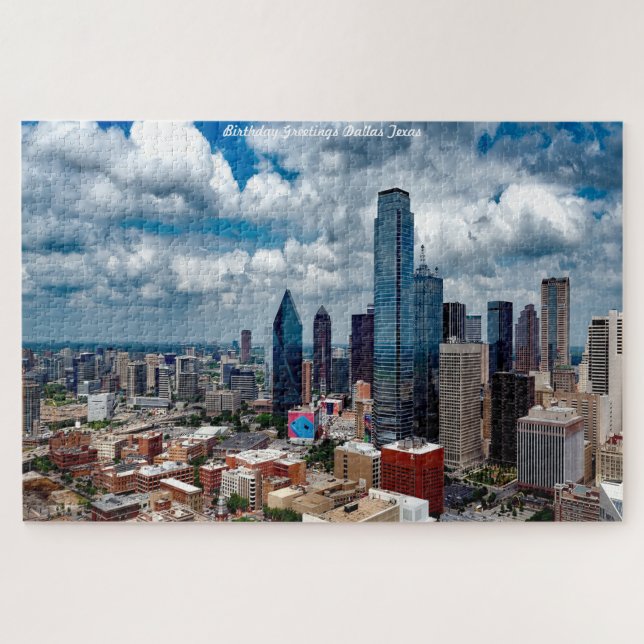 Horizonte de Dallas Texas. Quebra-cabeça (Horizontal)