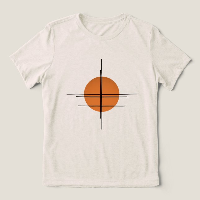 Horizonte Laranja Minimalista  (Design frontal)