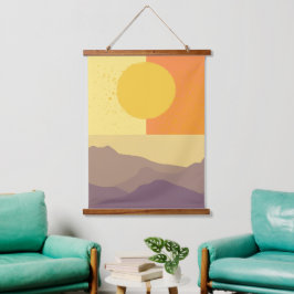 Horizonte ouro: Um Sunset Minimalista