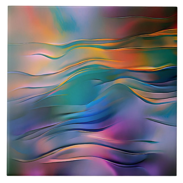 "Horizontes Fluidos" Arte Abstrato Contemporânea (Frente)