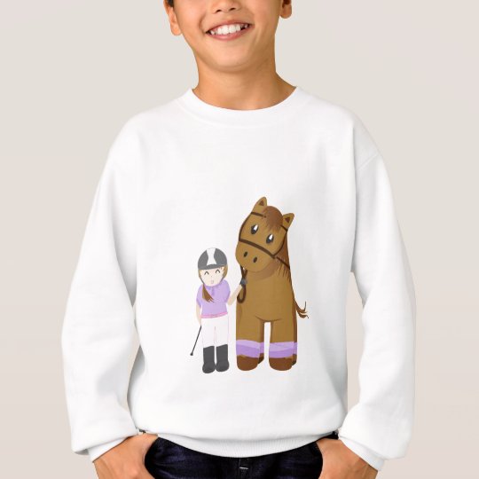 Horse and girl - Menina e cavalo Agasalho