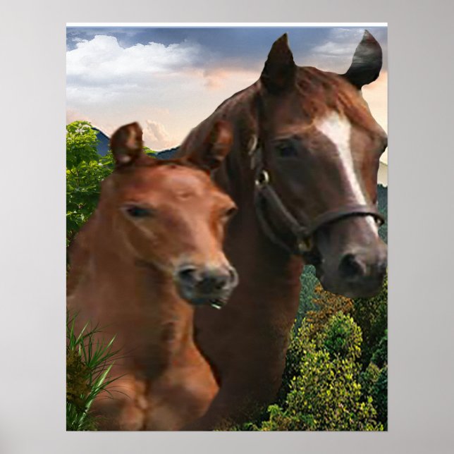 Horse art poster (Frente)