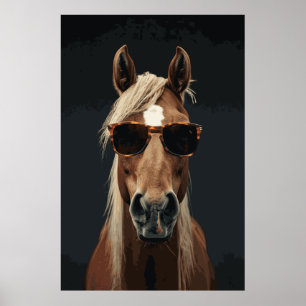 Horse Lover Funny Selfie Fotografia Poster