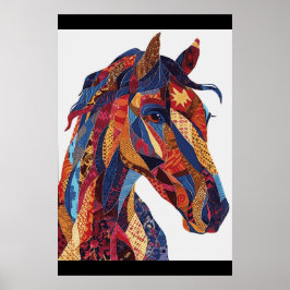 Horse Lover Watercolor Art Poster
