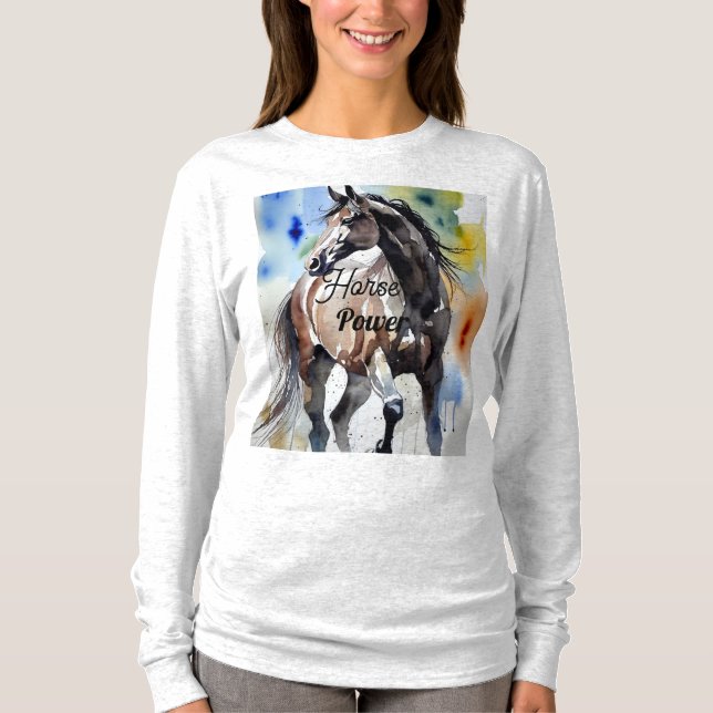 Horse Painting Long Sleeves Top (Frente)