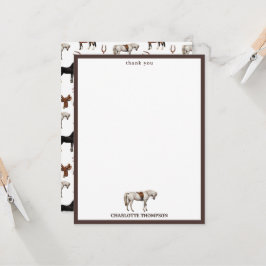 Horses Watercolor Horseshoe Horse Saddles Kids