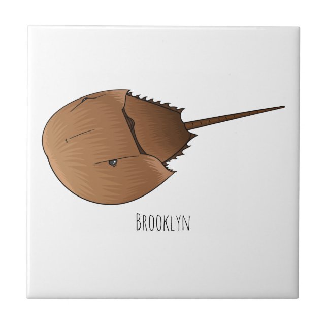 Horseshoe crab cartoon illustration (Frente)