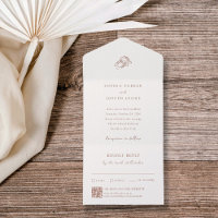 Horsferes Brown minimalista | Código QR de Casamen