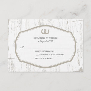Horsferes Rustic Barn Wedding RSVP