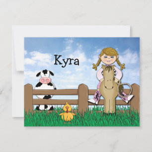 Horsing em torno dos cartões de agradecimentos