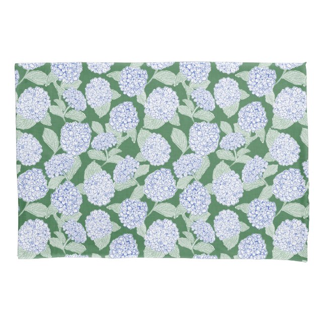 Hortênsia Floral Azul e Verde (Frente)