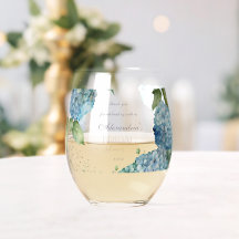 Hortênsias Azuis Personalizadas para Chá de Noiva
