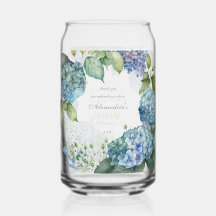 Hortênsias Azuis Personalizadas para Chá de Noiva