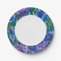 Hortênsias Bellisima Prato de Papel