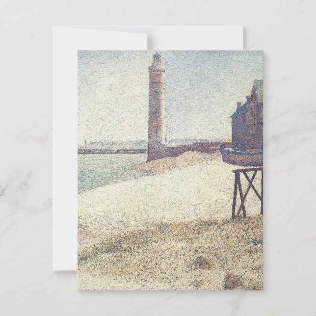 Hospice et Phare, Honfleur de Georges Seurat (Frente)