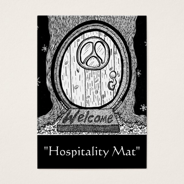 "Hospitalidade Mat" ACEO Art Trading Card (Frente)
