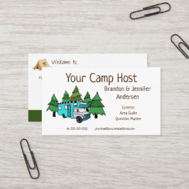 Host de Camp RV Personalizado| Cartão de visita de