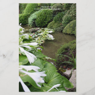 Hosta em um artigo personalizado do Zen Garden