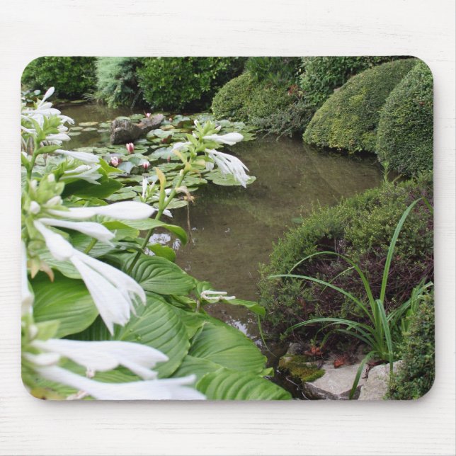 Hosta em um Zen Garden Mousepad (Frente)